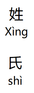 How Chinese Name Work- Xing Shi How Chinese Name Work- Xing Shi