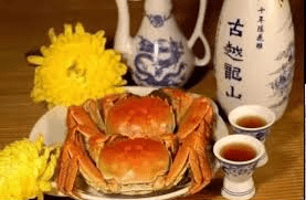 savor crab with rice wine
