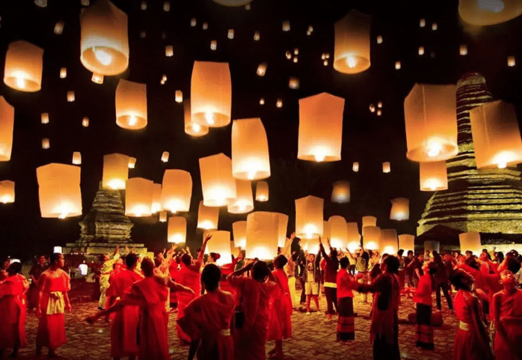 Kong Ming Lantern Flying up