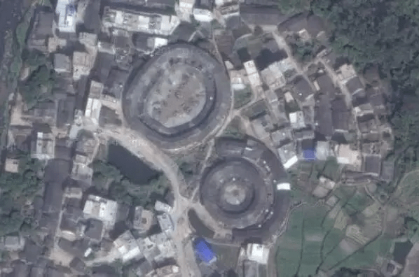 Hakka Tulou Satellite View