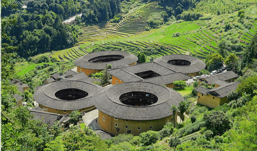 Hakka Tulou Sky view