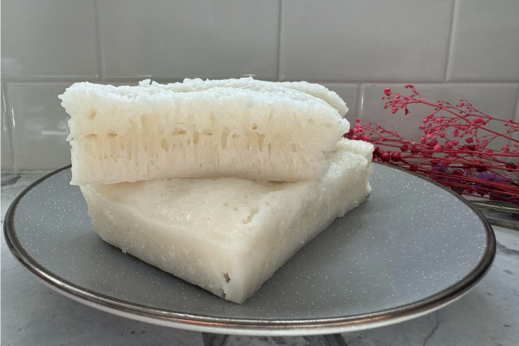 Steamed white sugar cake