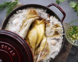 0. Salt-baked chicken