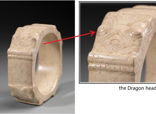 Jade bracelet with dragon
